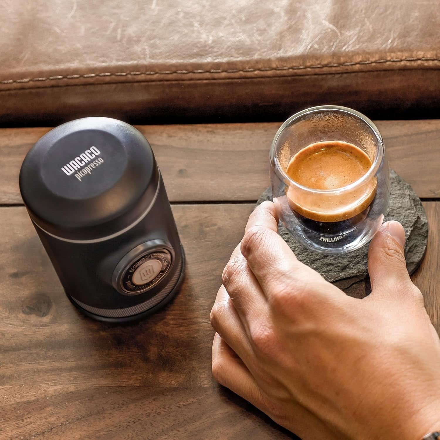 Portable Espresso Maker with Case | Manual High-Pressure Travel Coffee Machine