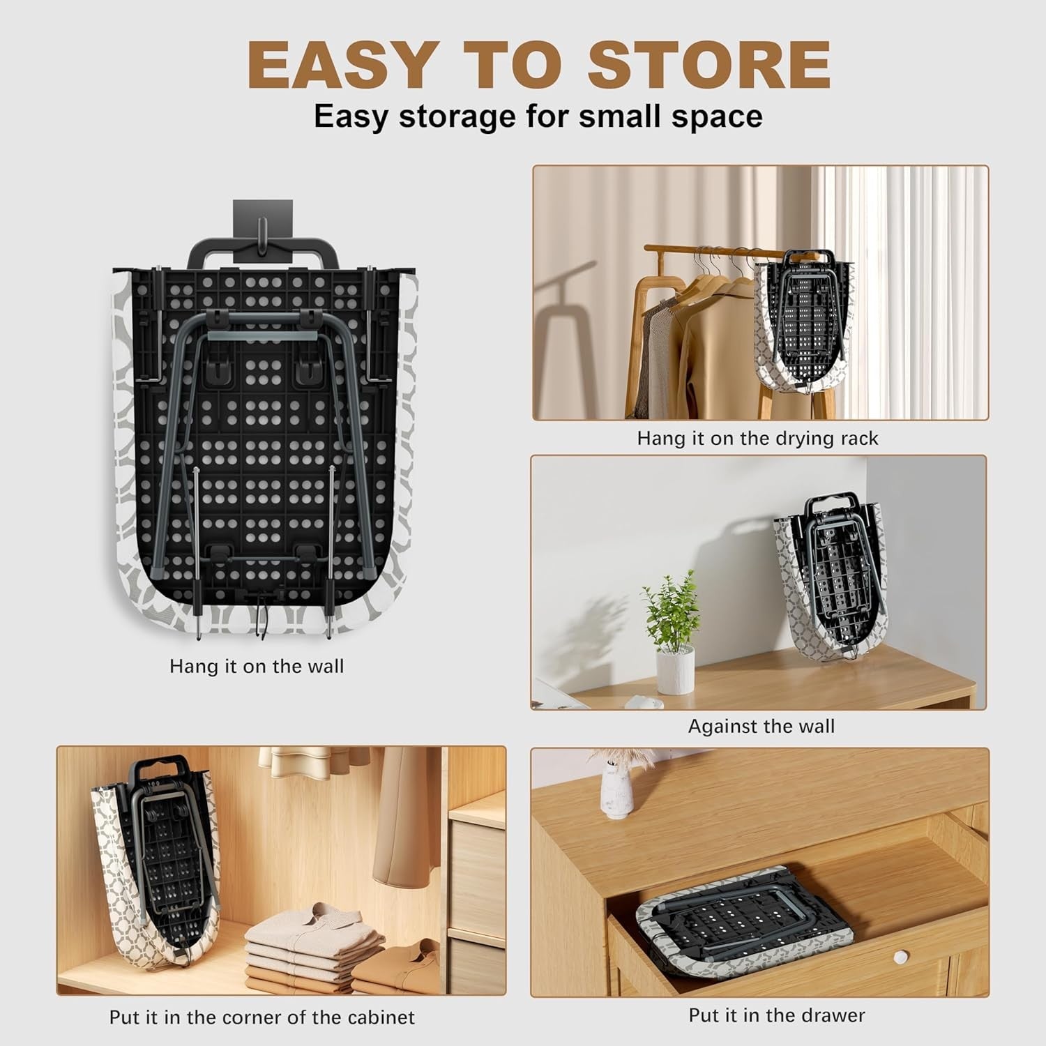 Foldable Tabletop Ironing Board Non-Slip Compact Travel Space Saving 77x32cm