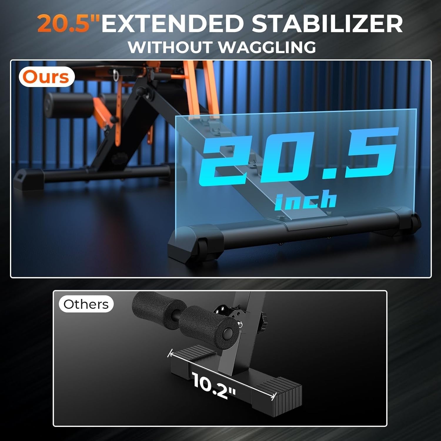 Heavy Duty Foldable Strength Bench 900lb Multi-Angle Home Training