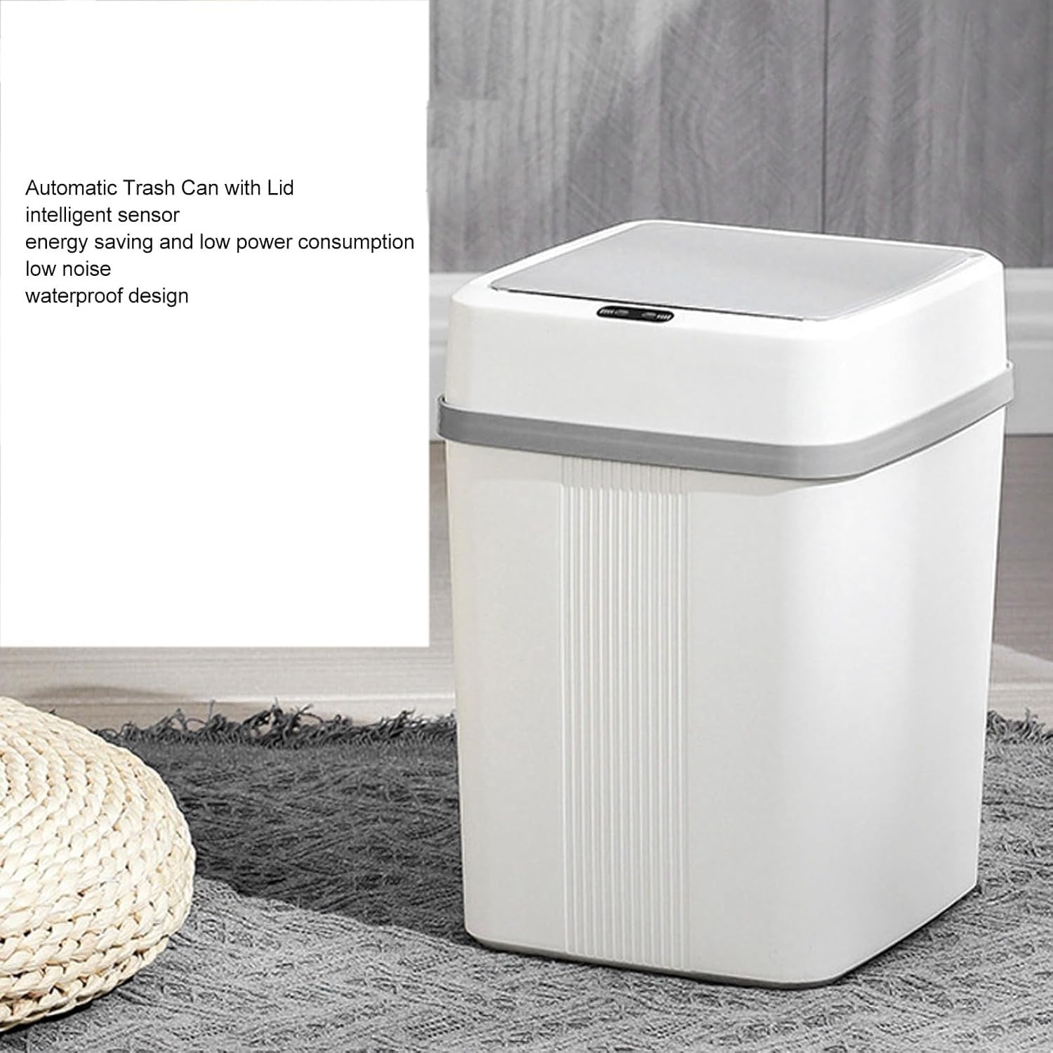 10L Automatic Touchless Bathroom Bin Infrared Sensor Waterproof