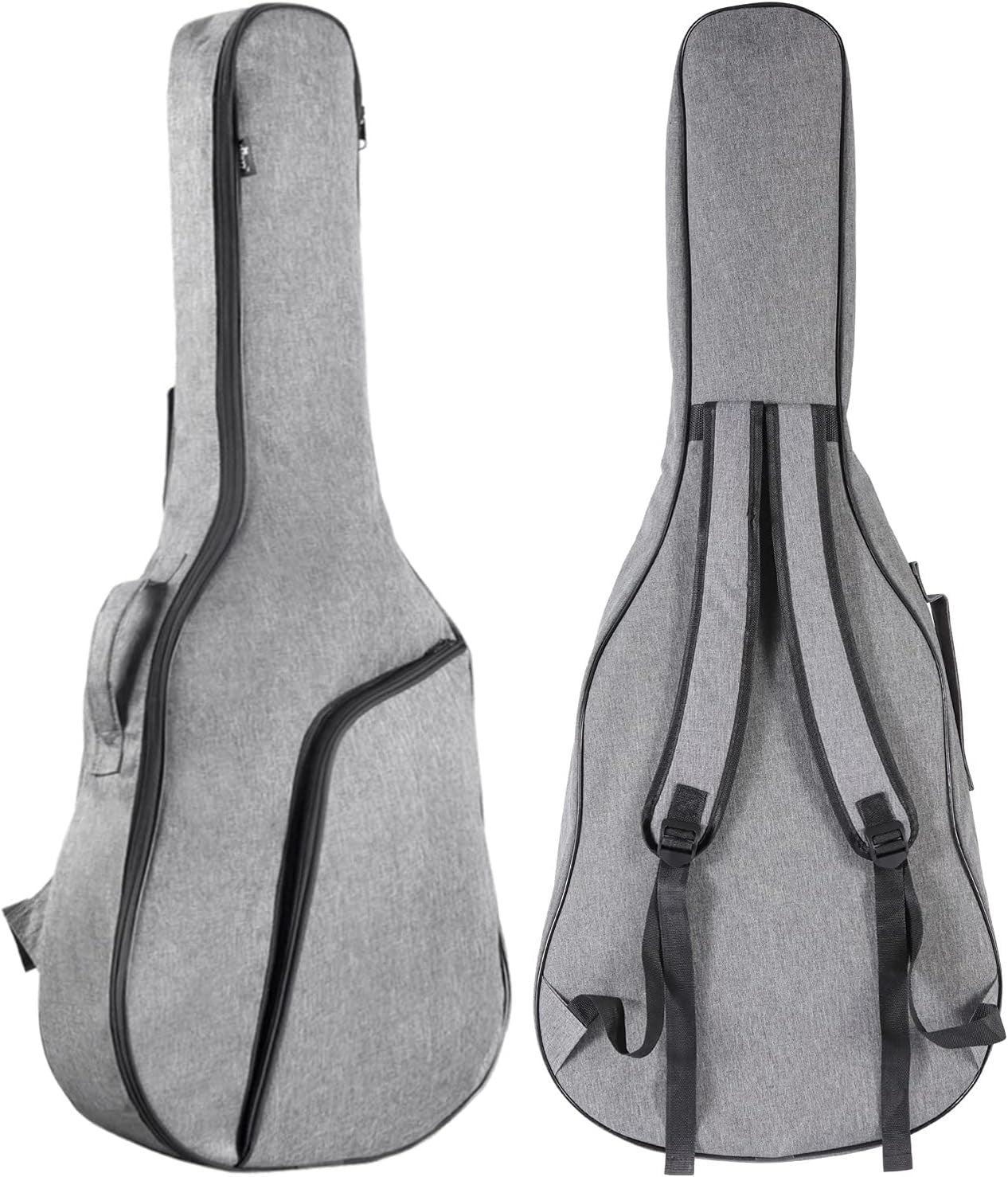 3/4 Acoustic Guitar 36in Cutaway Starter Kit Black Grey