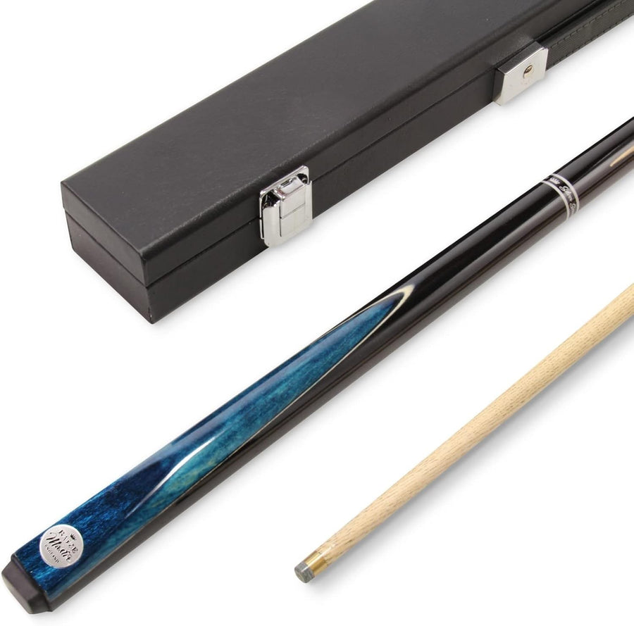 Junior Snooker Pool Cue 42in 2pc Ash 9.5mm Tip Kids Hard Case