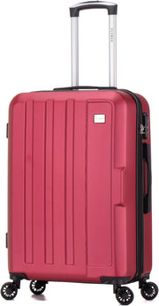 Medium Check In Travel Case 24 Inch ABS Hard Shell 4 Wheel Spinner 68L