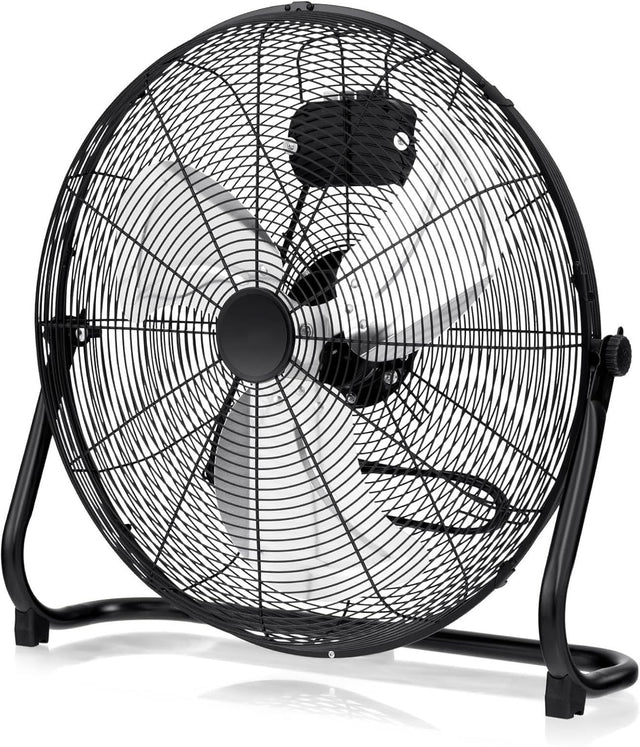 20" High Velocity Floor Fan – 3-Speed Adjustable Tilt Air Circulator for Home