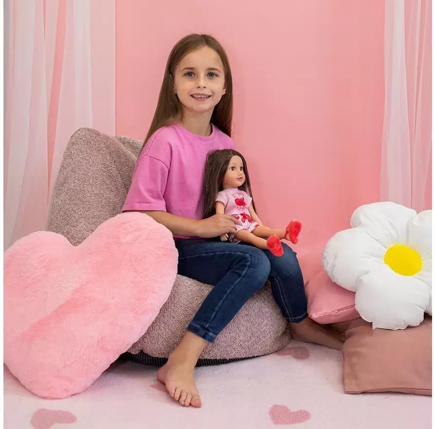 14in Sleepover Doll Soft Body Brunette Hair Pyjamas Diary Gift