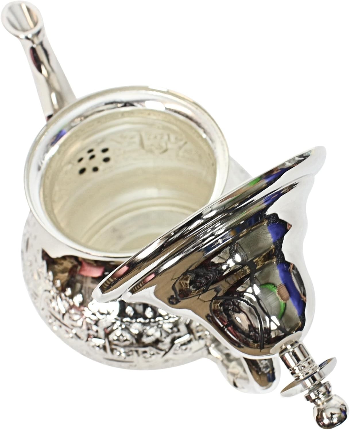 Moroccan Silver Teapot 500ml Handmade Engraved Mint Tea Pot Filter