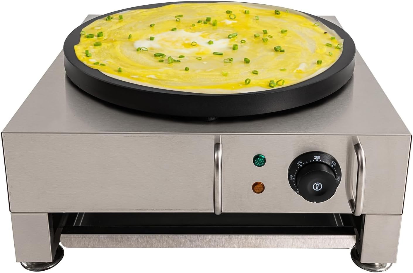 16" 2.8KW Electric Crepe Maker Non-Stick Commercial Pancake Griddle