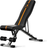 Foldable Adjustable Weight Bench Incline Decline Flat 150kg Home Gym