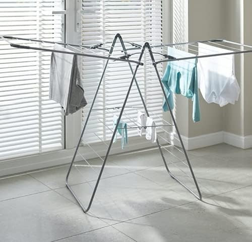 Large X Wing Clothes Airer 13.5m Folding Laundry Drying Rack Indoor Outdoor
