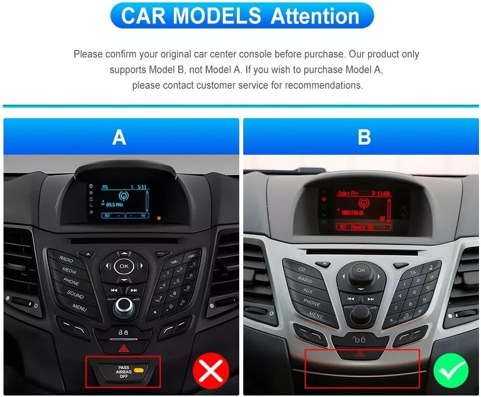 Ford Fiesta 2009-2014 9" Android Car Stereo CarPlay GPS