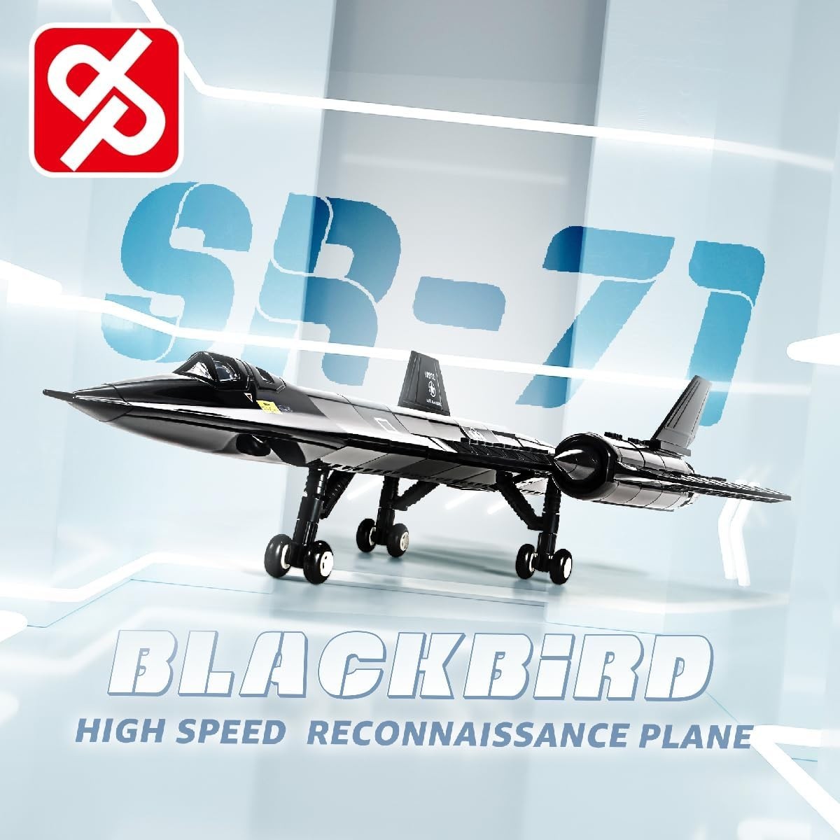 SR71 Blackbird Jet Model Kit 183pcs | Air Force Toy Gift for Kids & Adults