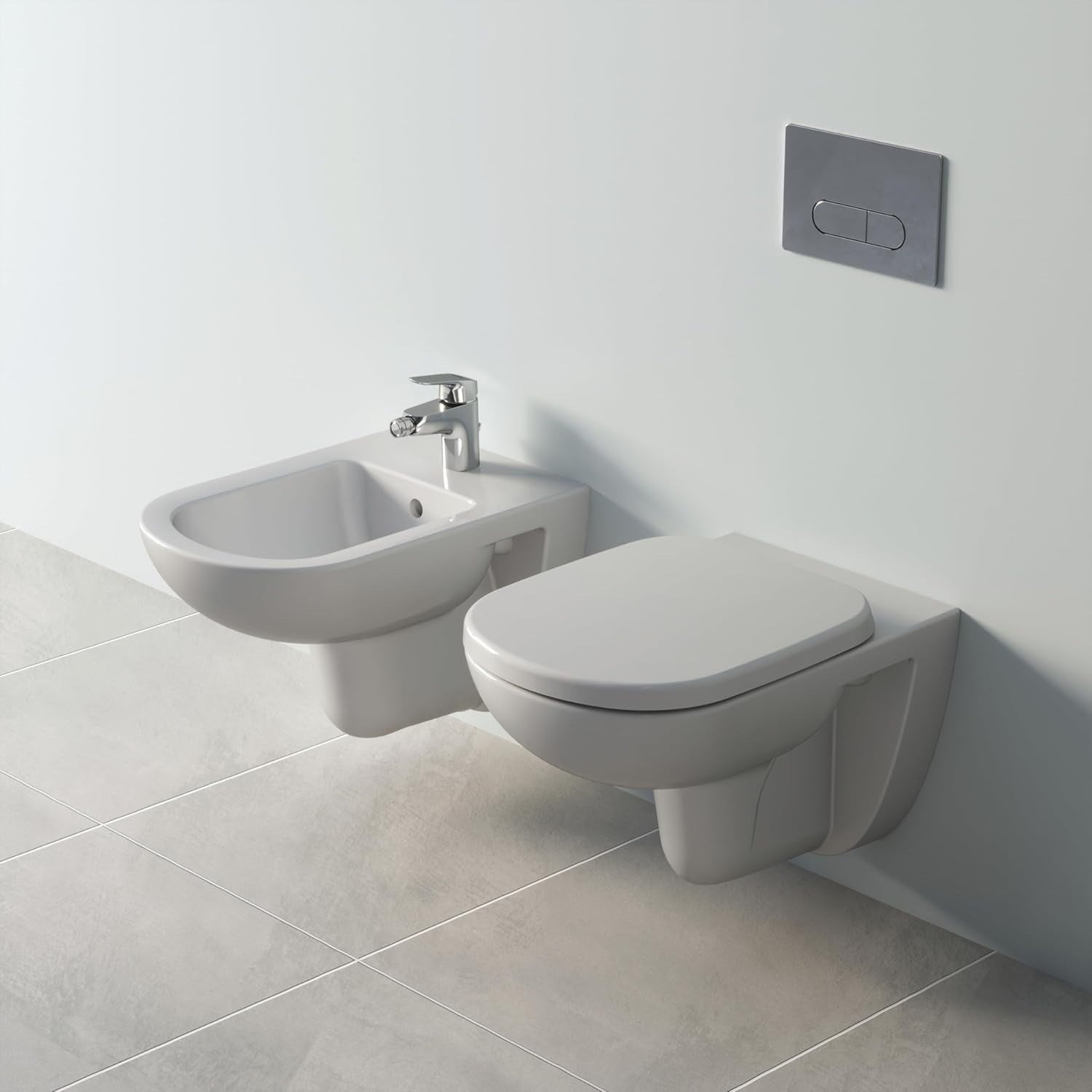 Tempo Round Soft Close Toilet Seat White Gloss Wrapover Quick Release