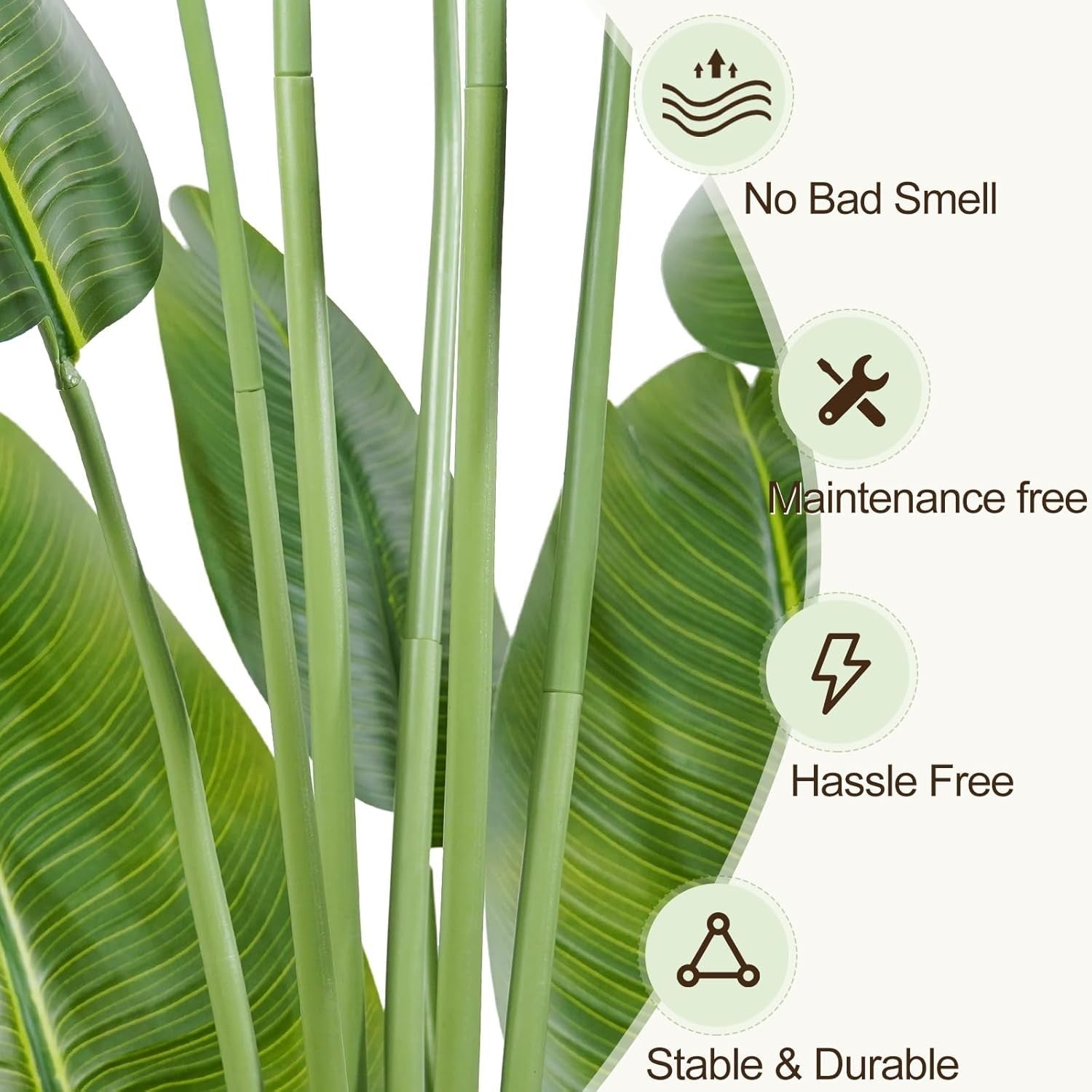 Set of 2 Bird of Paradise Plants 200cm Lifelike Indoor Potted Tropical Banana