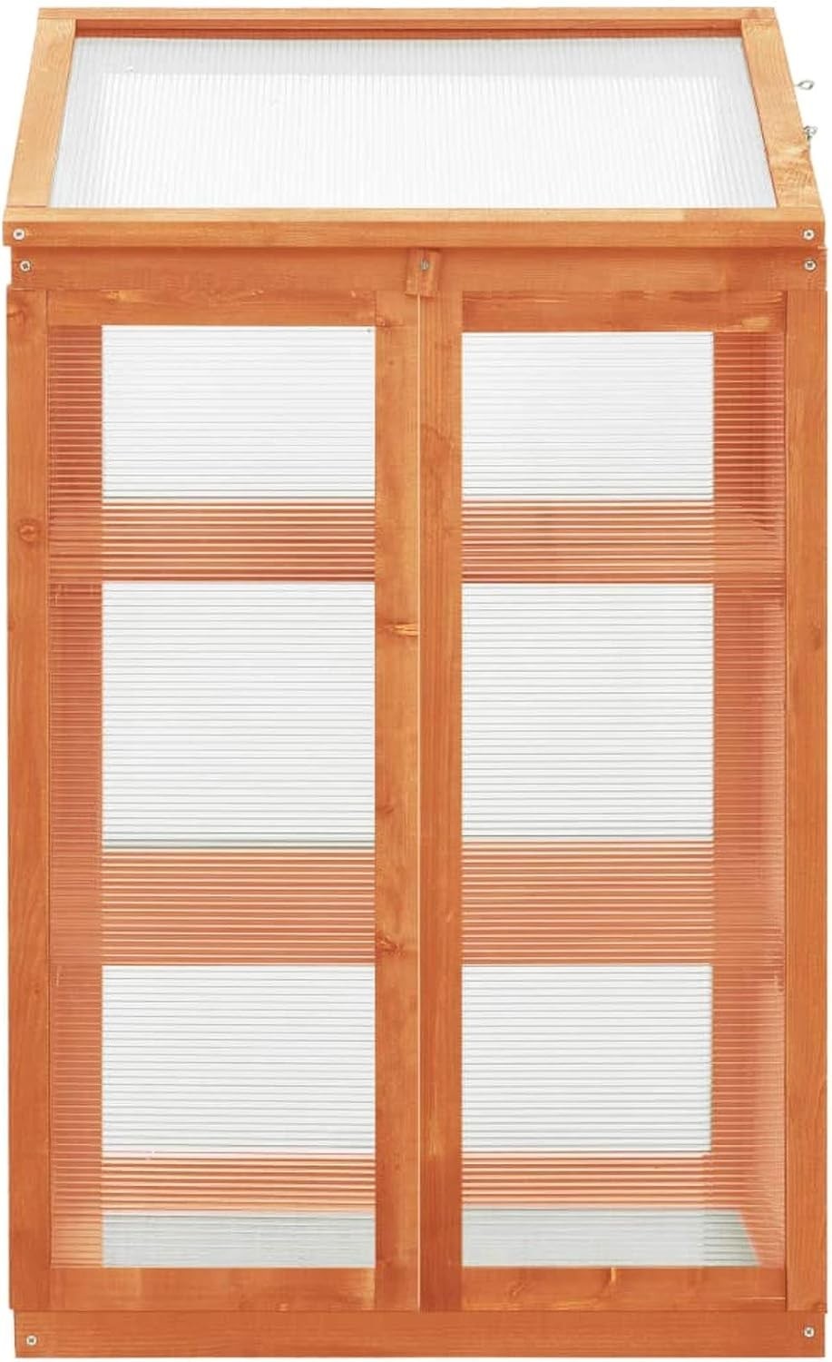 Wooden Mini Greenhouse 60x45x100cm | Firwood & Polycarbonate Cold Frame