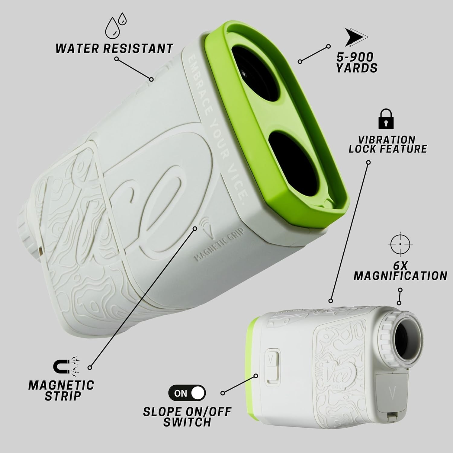 Golf Rangefinder Slope 900 Yards Flag Lock Vibration Magnetic