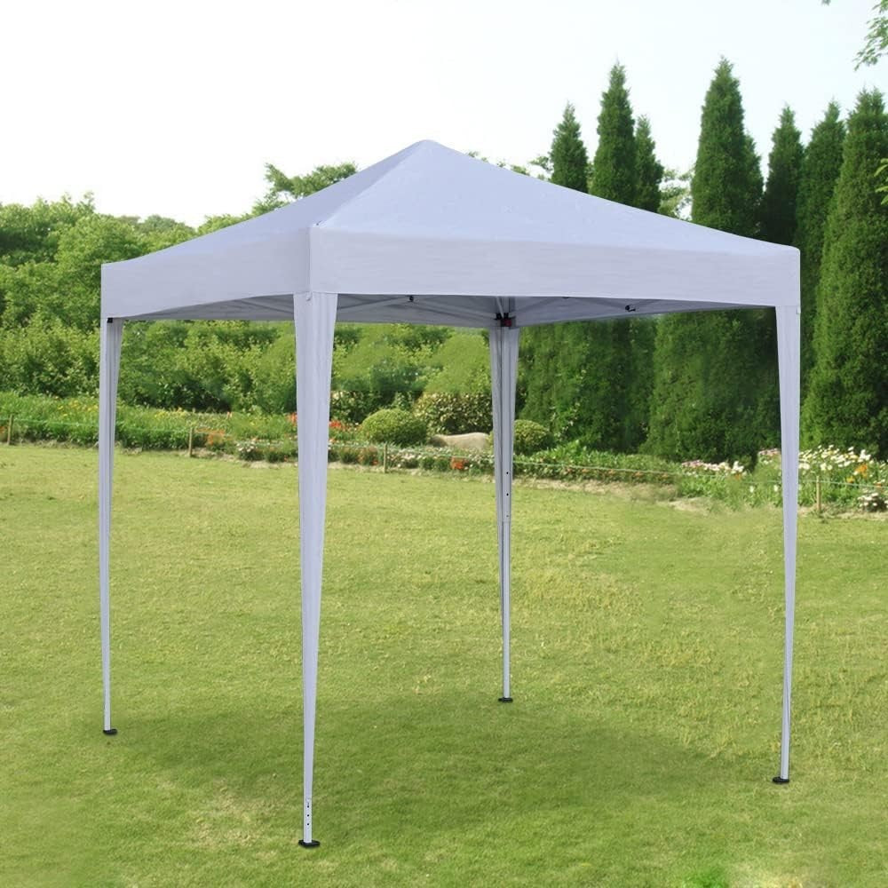 2x2m White Pop Up Gazebo Waterproof Garden Party Tent Canopy Marquee