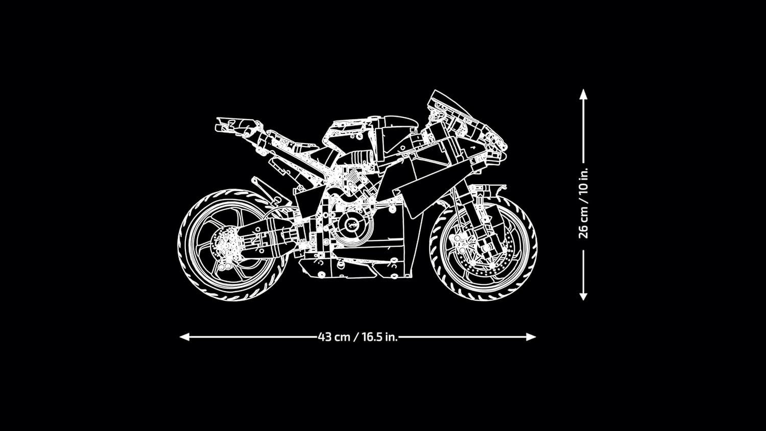 High-Performance Racing Motorcycle Model Kit | 3-Speed Gearbox & Digital Build