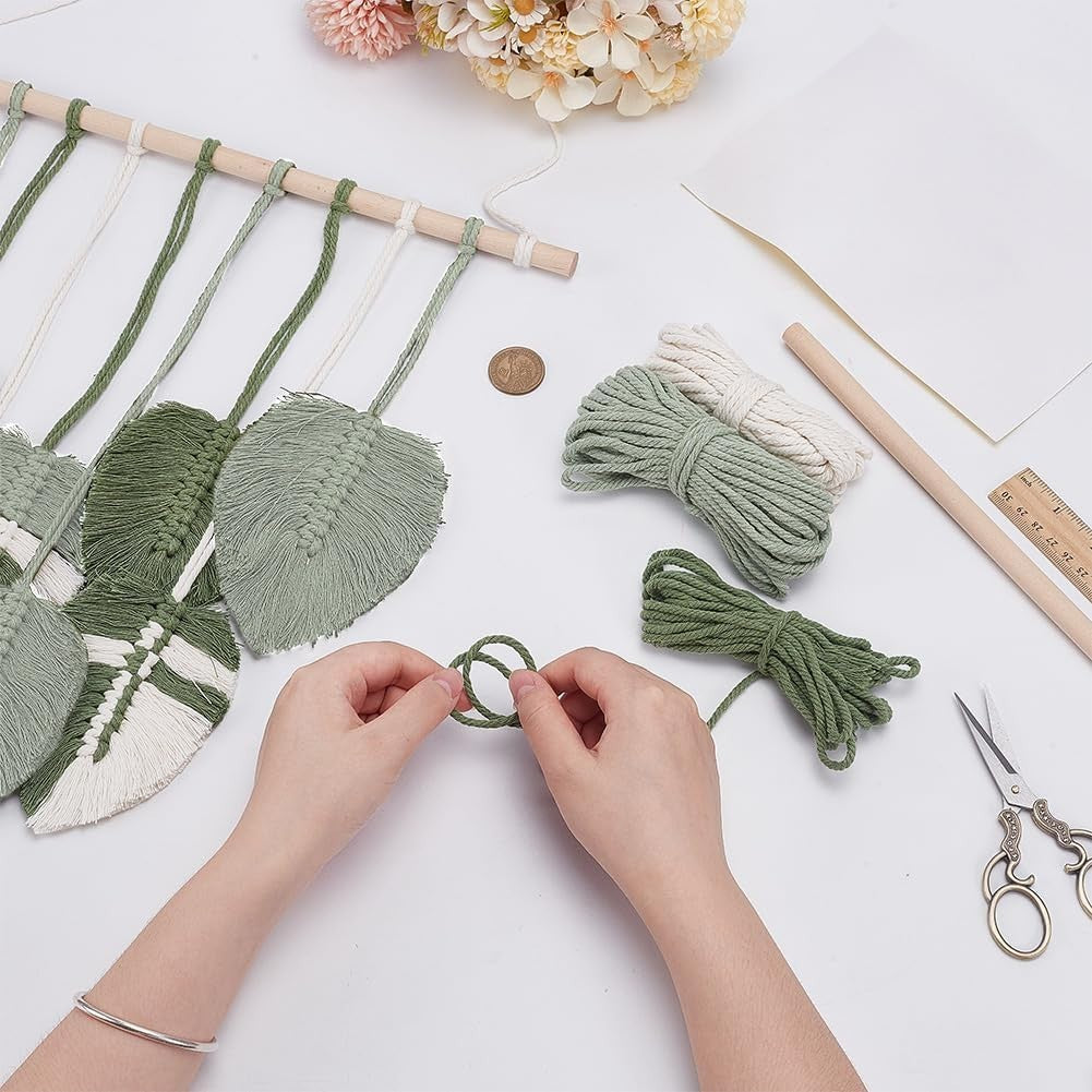 DIY Macrame Leaf Wall Hanging Kit for nursaryBoho Home Decor