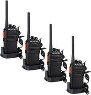 Retevis RT24 Walkie Talkies Rechargeable PMR446 2 Way Radios w/ Earpiece
