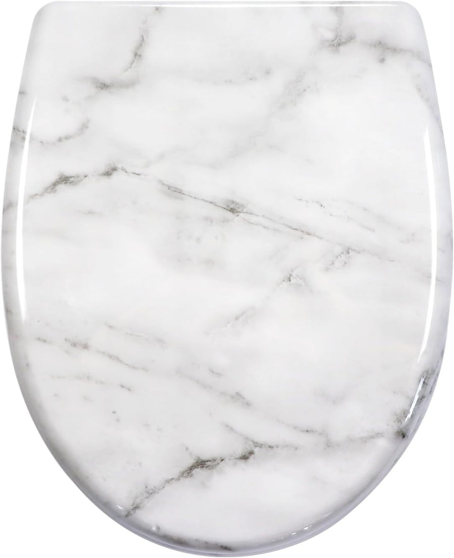 Soft Close Toilet Seat Duroplast Quick Release Top Fixing 45x37cm