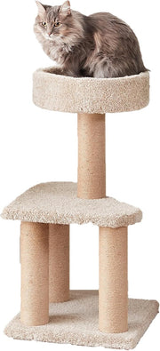 80cm Cat Tree Tower Scratching Posts with Top Bed Compact Indoor Cat Stand