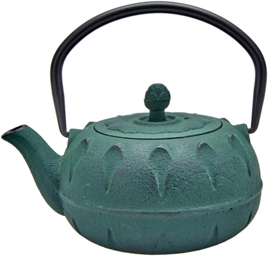Cast Iron Teapot 600ml Japanese Style Tea Pot with Stainless Infuser