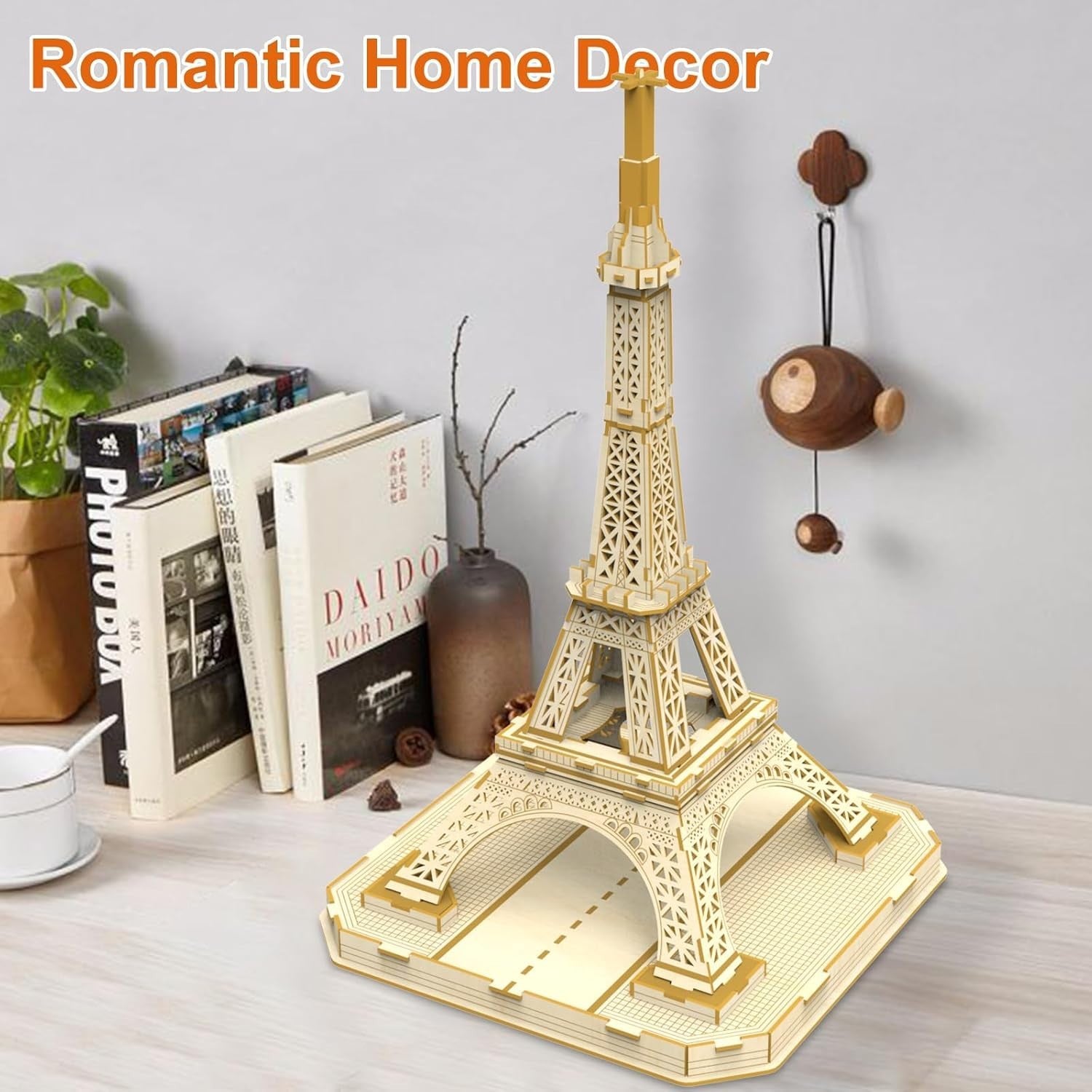 3D Wooden Eiffel Tower Puzzle Model Kit – DIY Mechanical Craft, 105 PCS