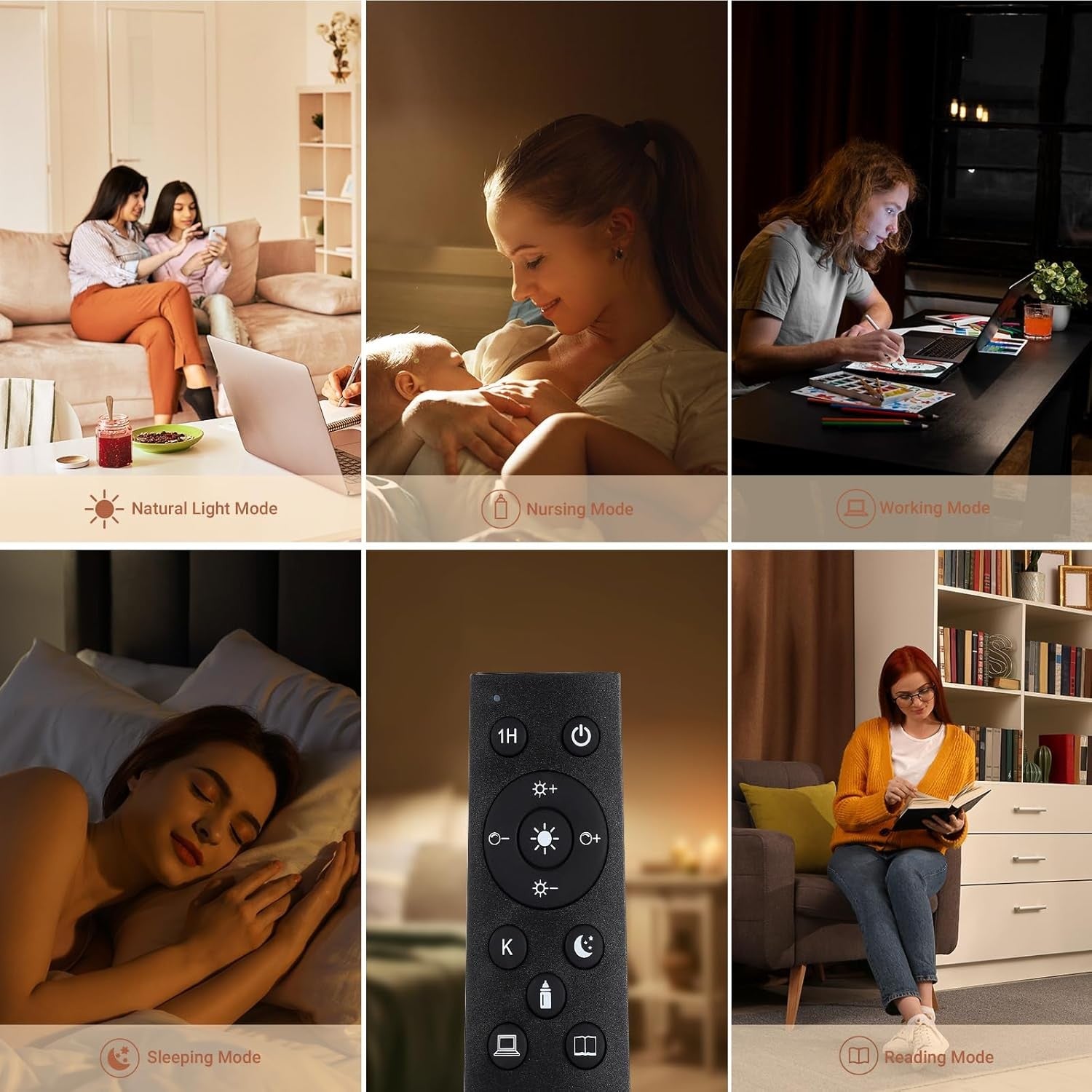 Arc Floor Lamp Dimmable Remote Control 3 Colour Temps E27 Modern Reading