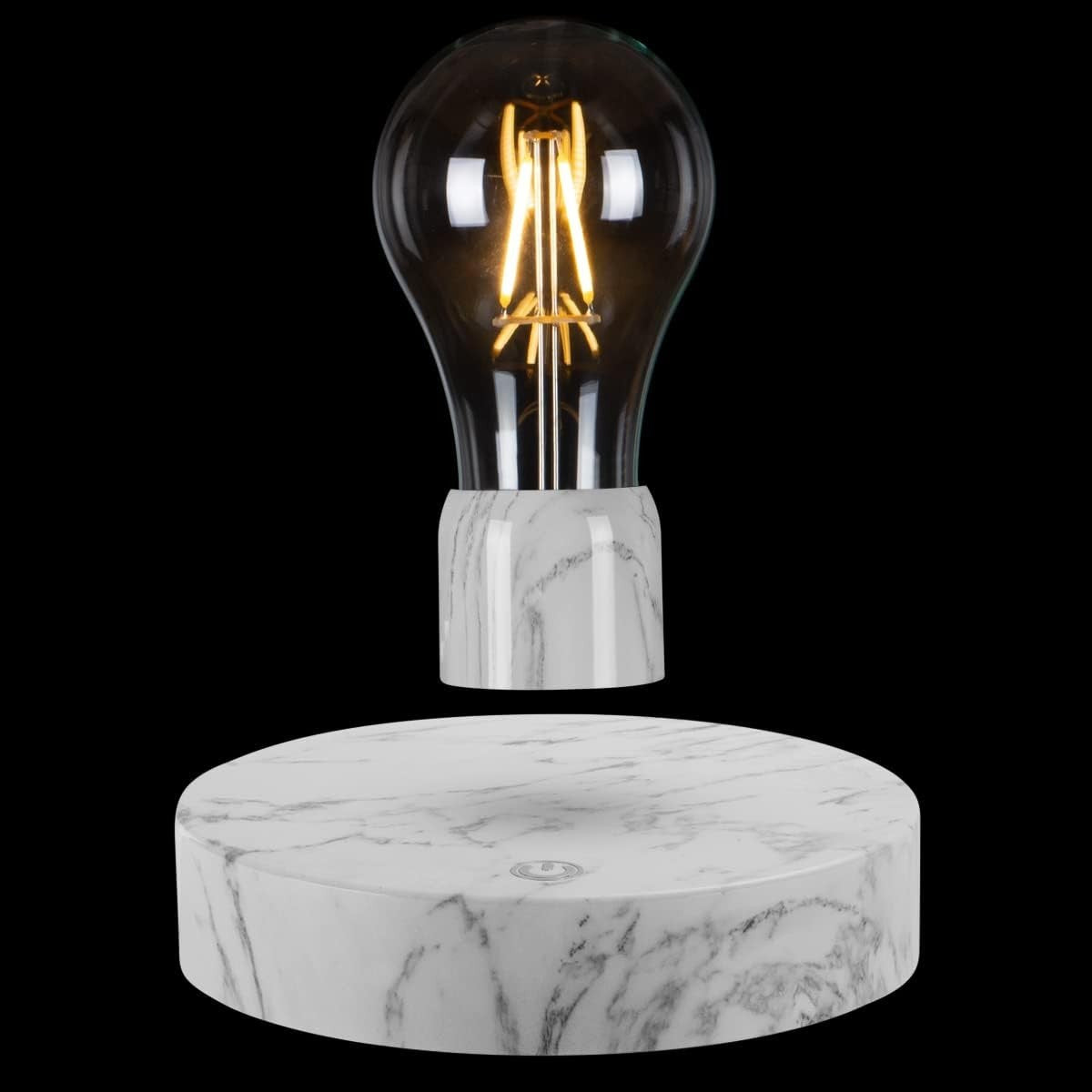 Levitating LED Light Bulb, Floating Magnetic Desk Lamp, 360° Touch Control