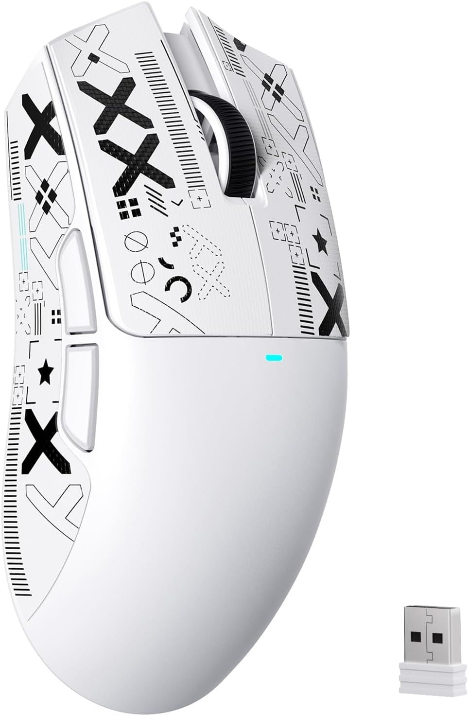 RGB Gaming Mouse 22K DPI 63g Tri-Mode 1000Hz White
