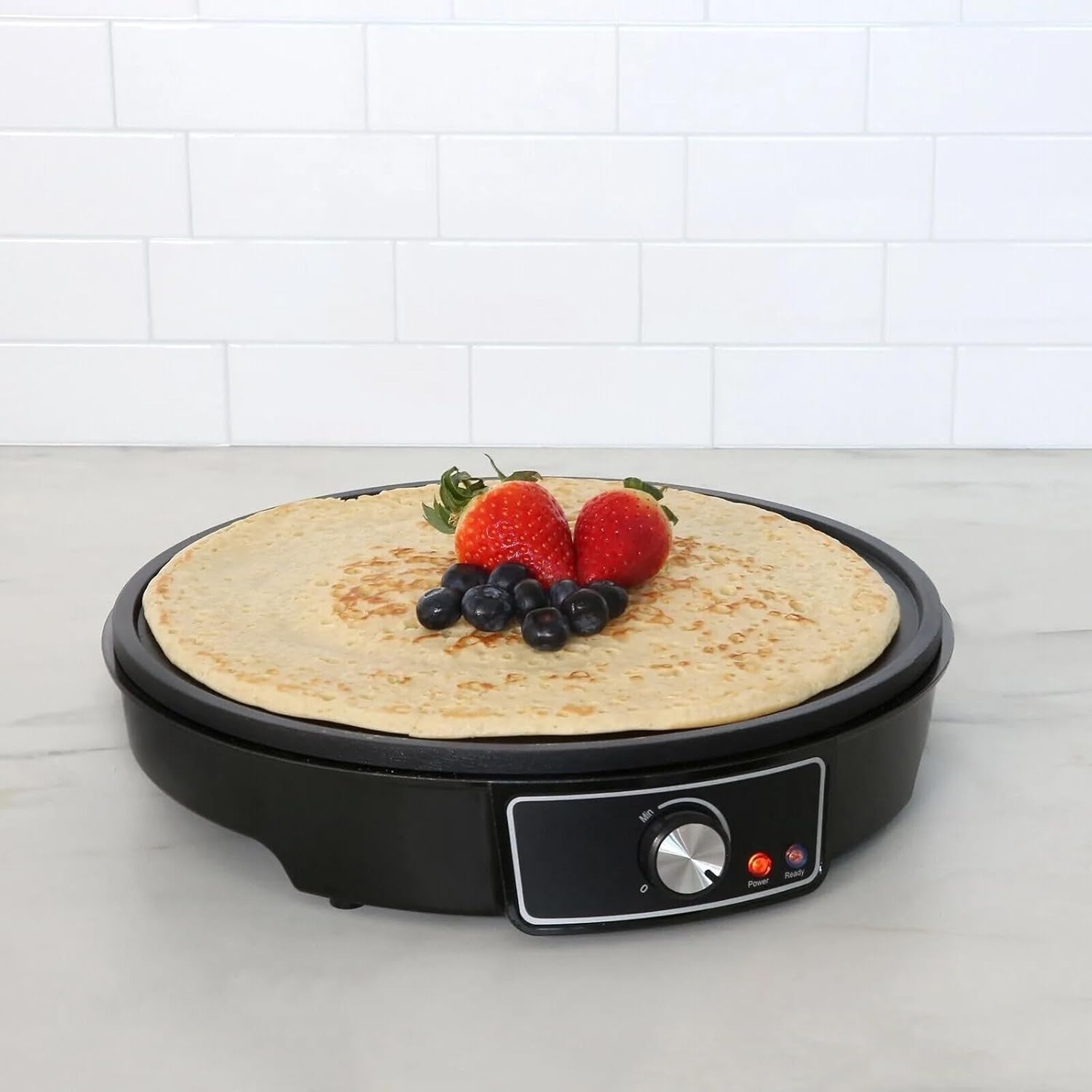 30cm Electric Crepe & Pancake Maker 1000W Non-Stick with Tools