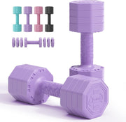 4-in-1 Adjustable Hand Weights 2–5KG Each Non-Slip No-Roll Dumbbell Set