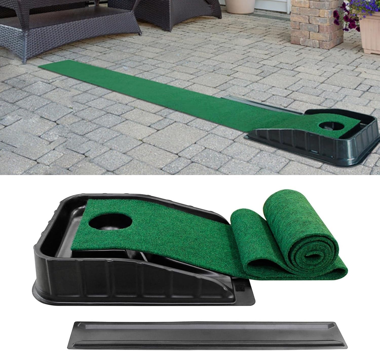 Golf Putting Mat Auto Return Trainer Indoor Outdoor Practice Aid