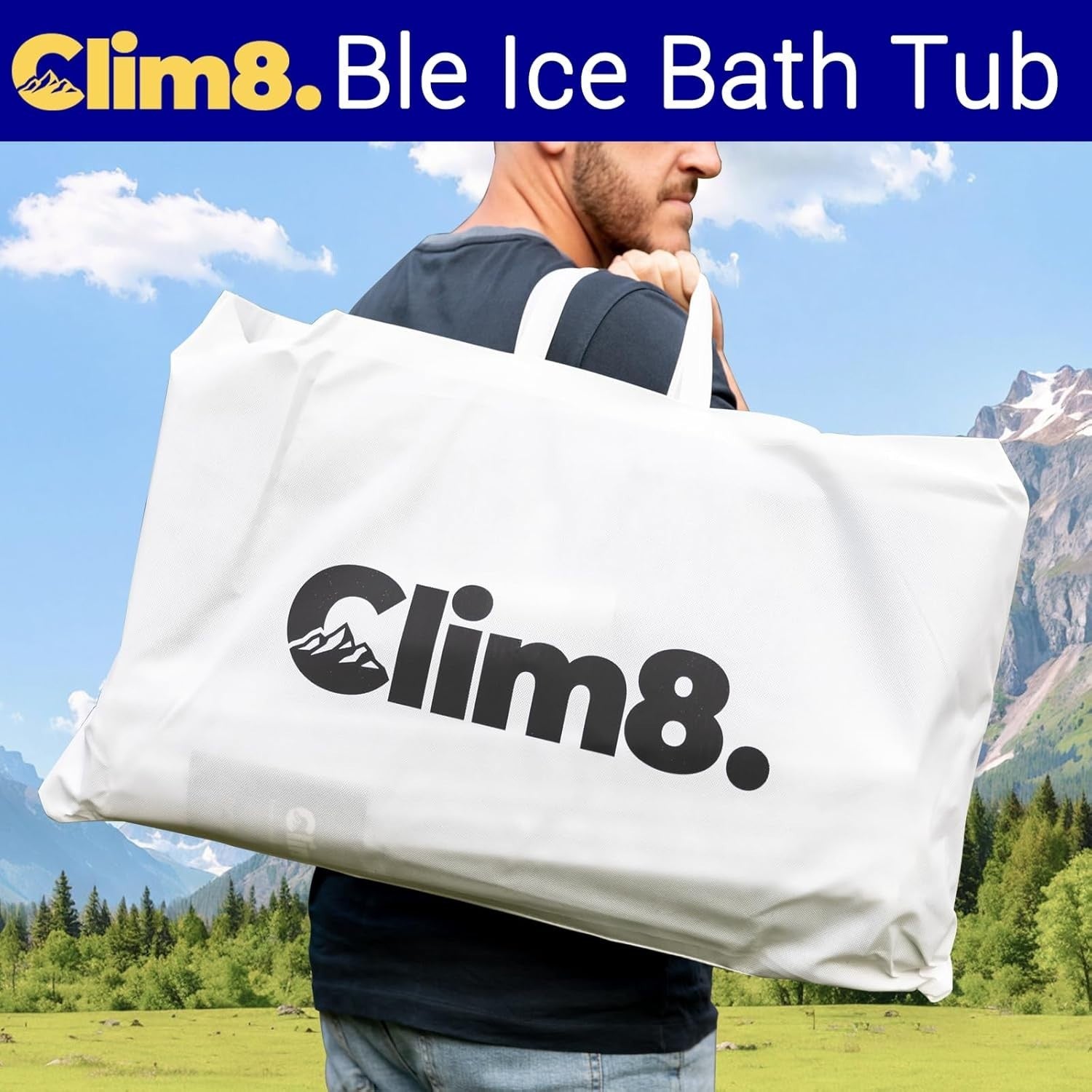 75cm Portable Ice Bath Tub 320L Cold Plunge Barrel with Cover for Recovery