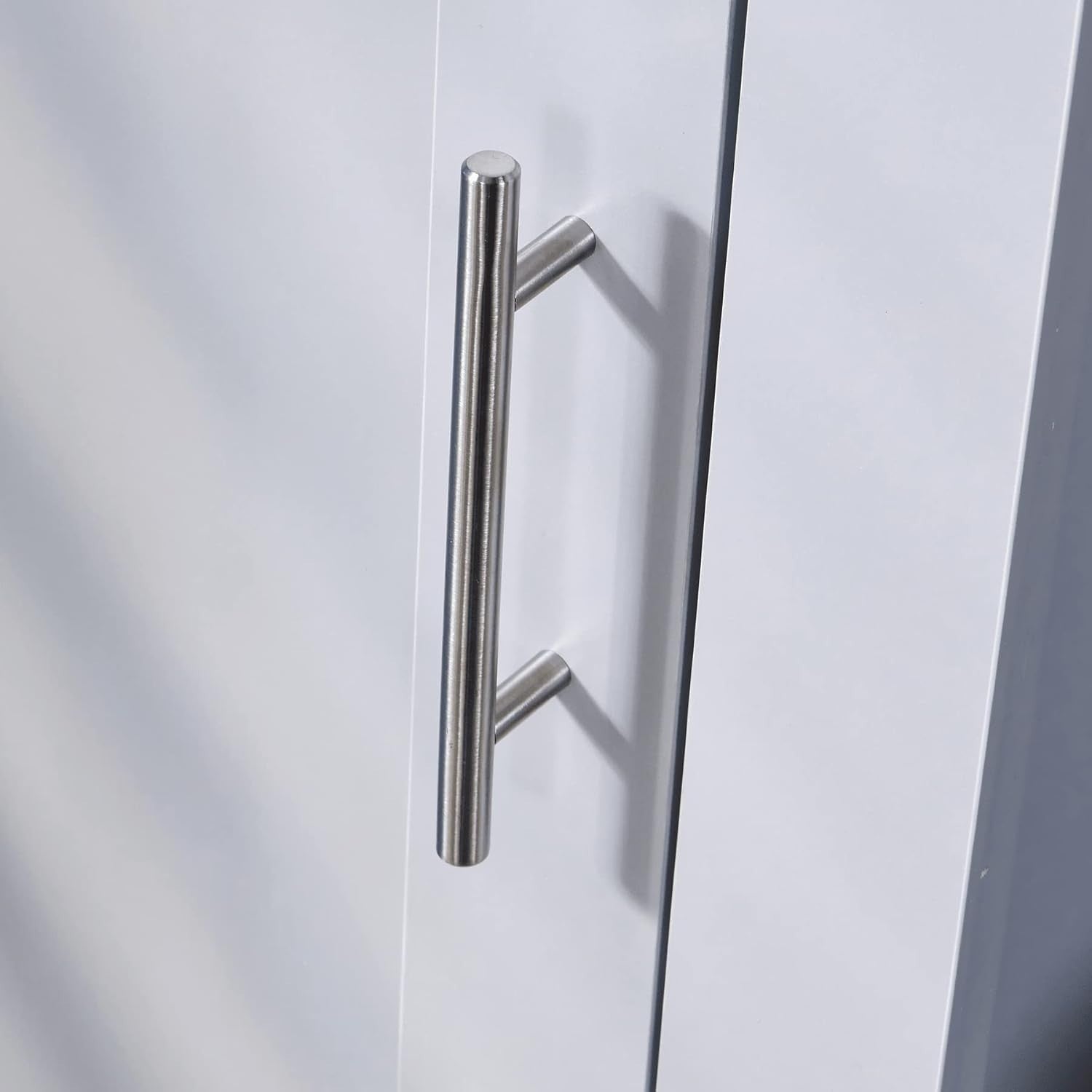 Slim Grey Oak Effect 1 Door Wardrobe Storage Cupboard for Bedroom