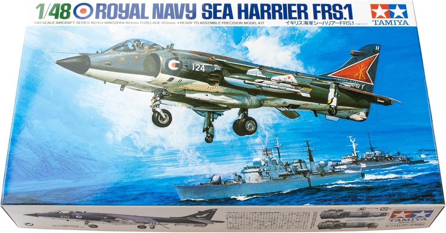 1:48 Scale Sea Harrier FRS1 Model Kit – Detailed Military Aircraft Assembly
