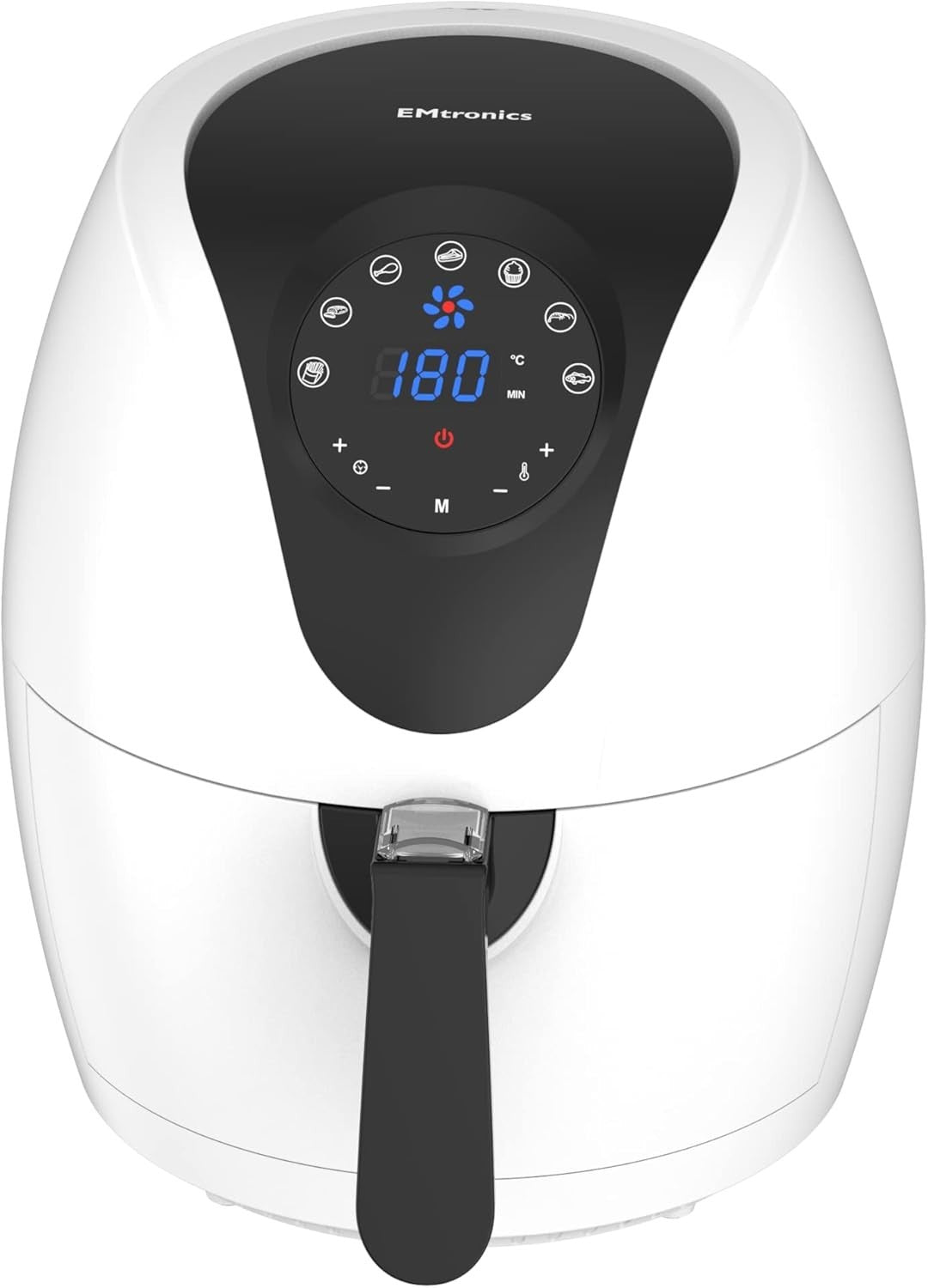 Air Fryer Set Dual Drawer 9L + 4.5L Basket Smart Presets Low Fat White