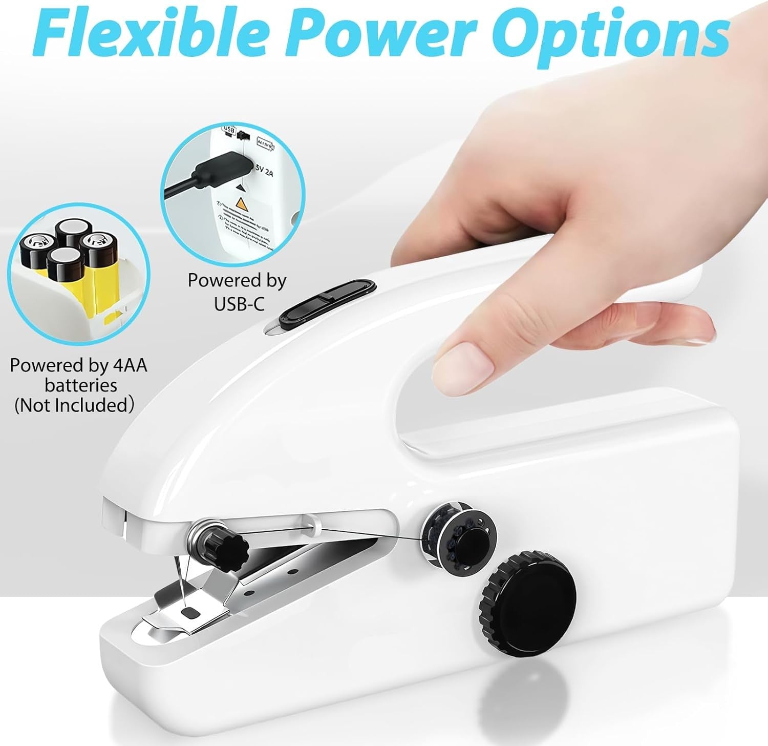 Handheld Sewing Machine Cordless Mini Portable Stitching Tool