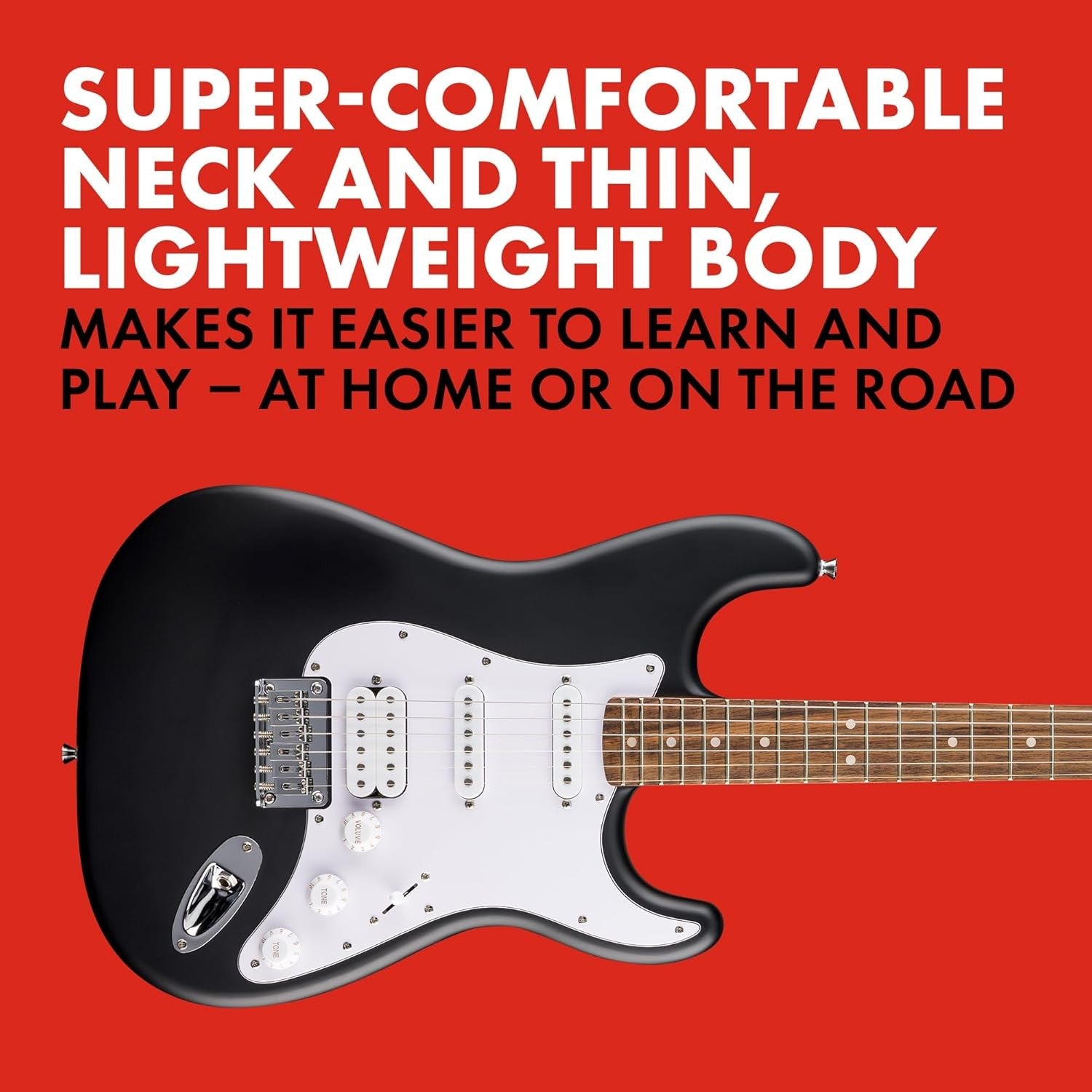Strat Style Electric Guitar HSS Tremolo Maple Neck Laurel Fretboard