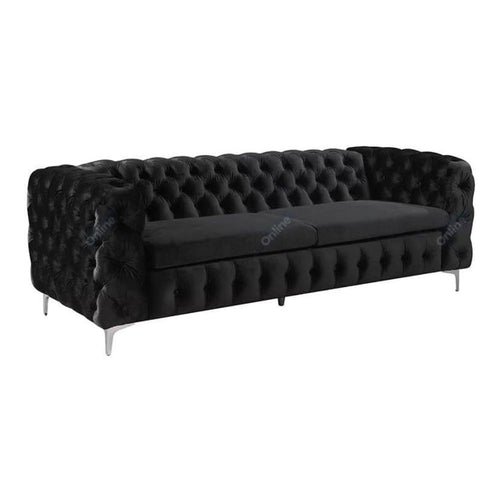 Velvet 3+2 Seater Sofa Set Plush Tufted Couch for Living Room UK