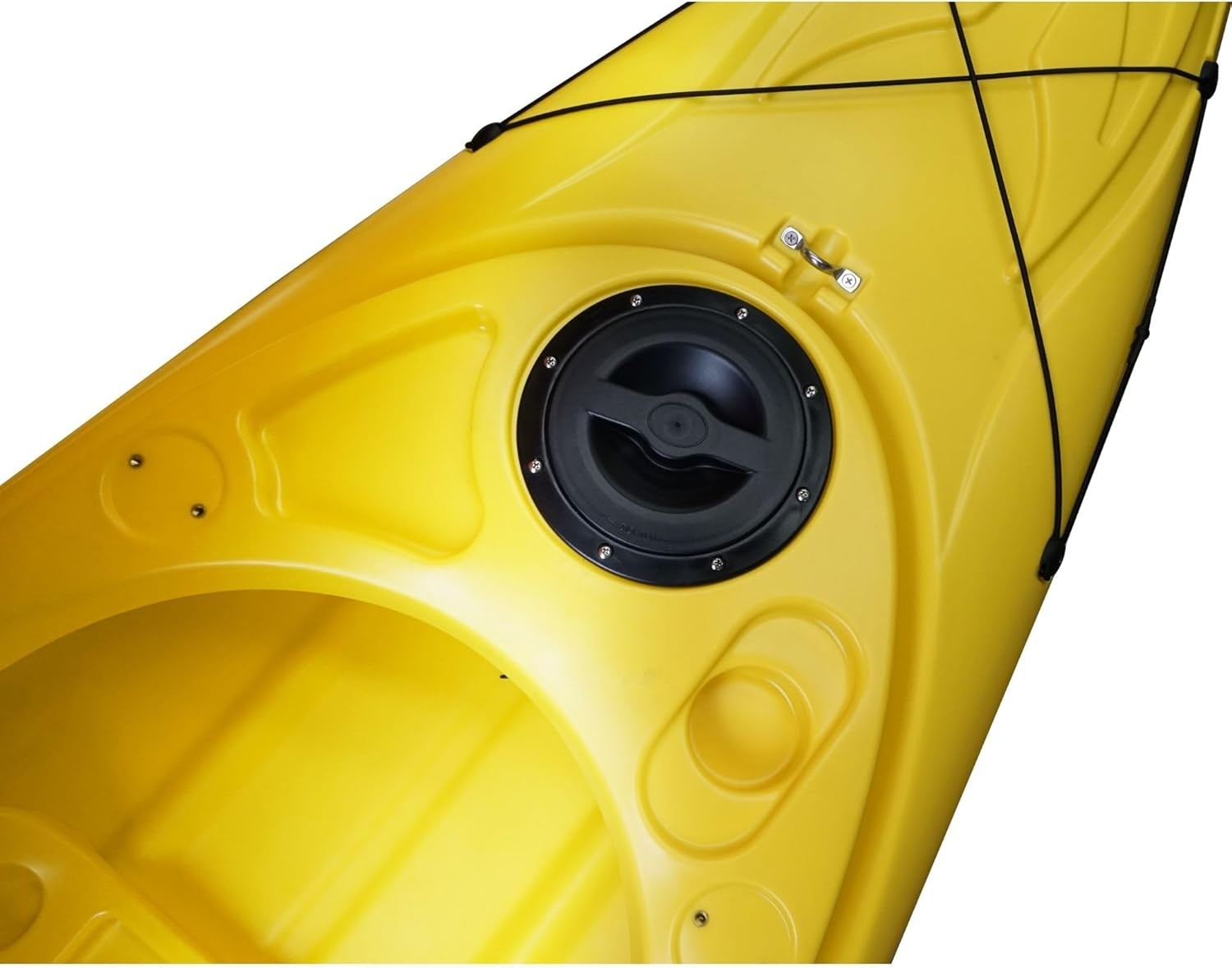 Sit Inside Kayak Fishing Canoe w/ Paddle Seat Storage Yellow