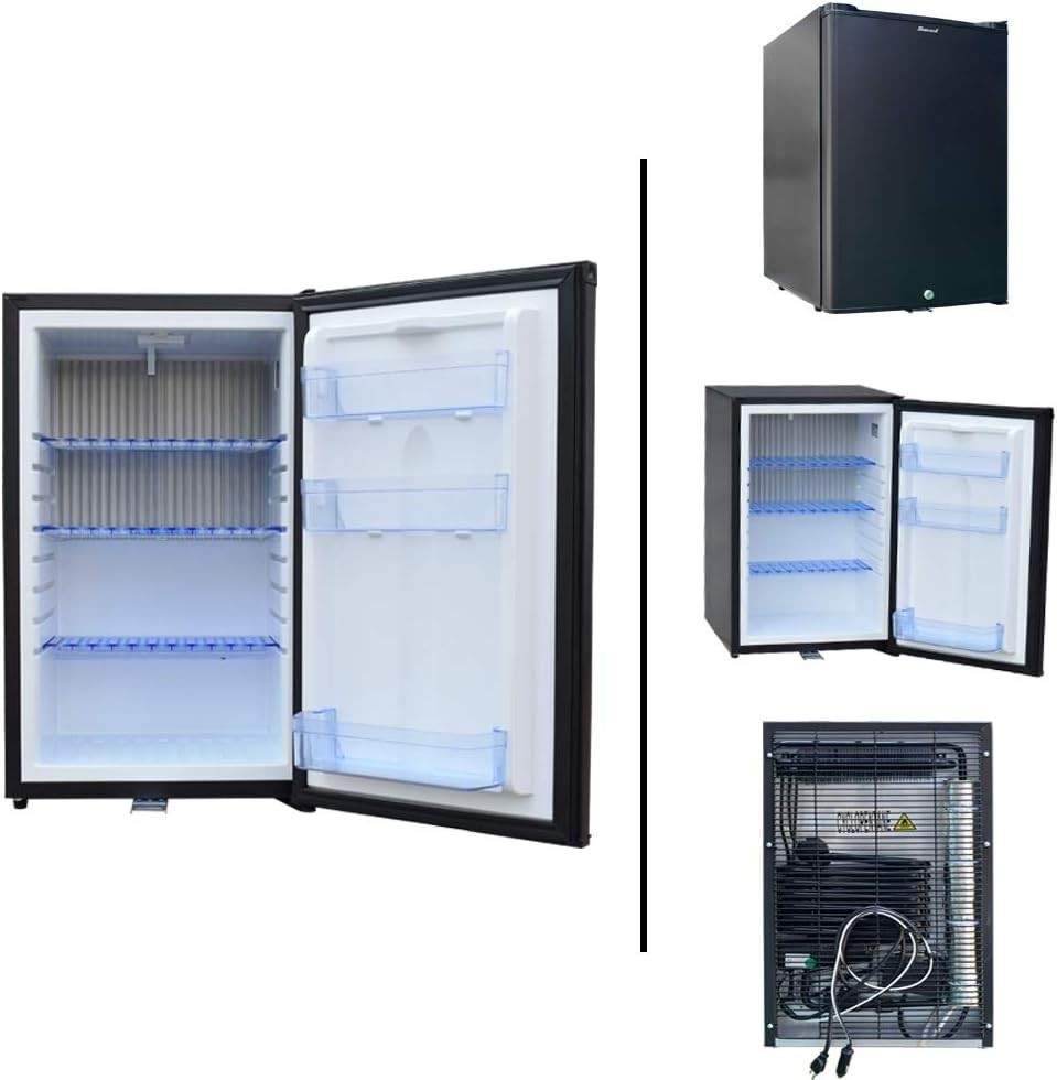 50L 12V Campervan Fridge Portable 2-Way Reversible Door Silent Cooler