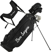 Mens Left Hand Complete Golf Club Set Regular Flex Stand Bag Forgiving