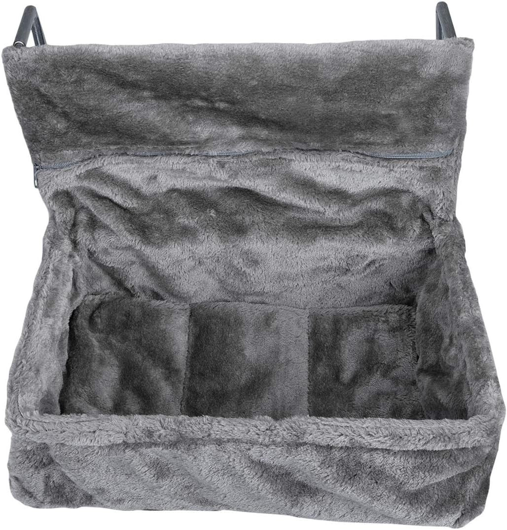 Radiator Cat Bed Hanging Plush Hammock Adjustable Frame Cushion Grey