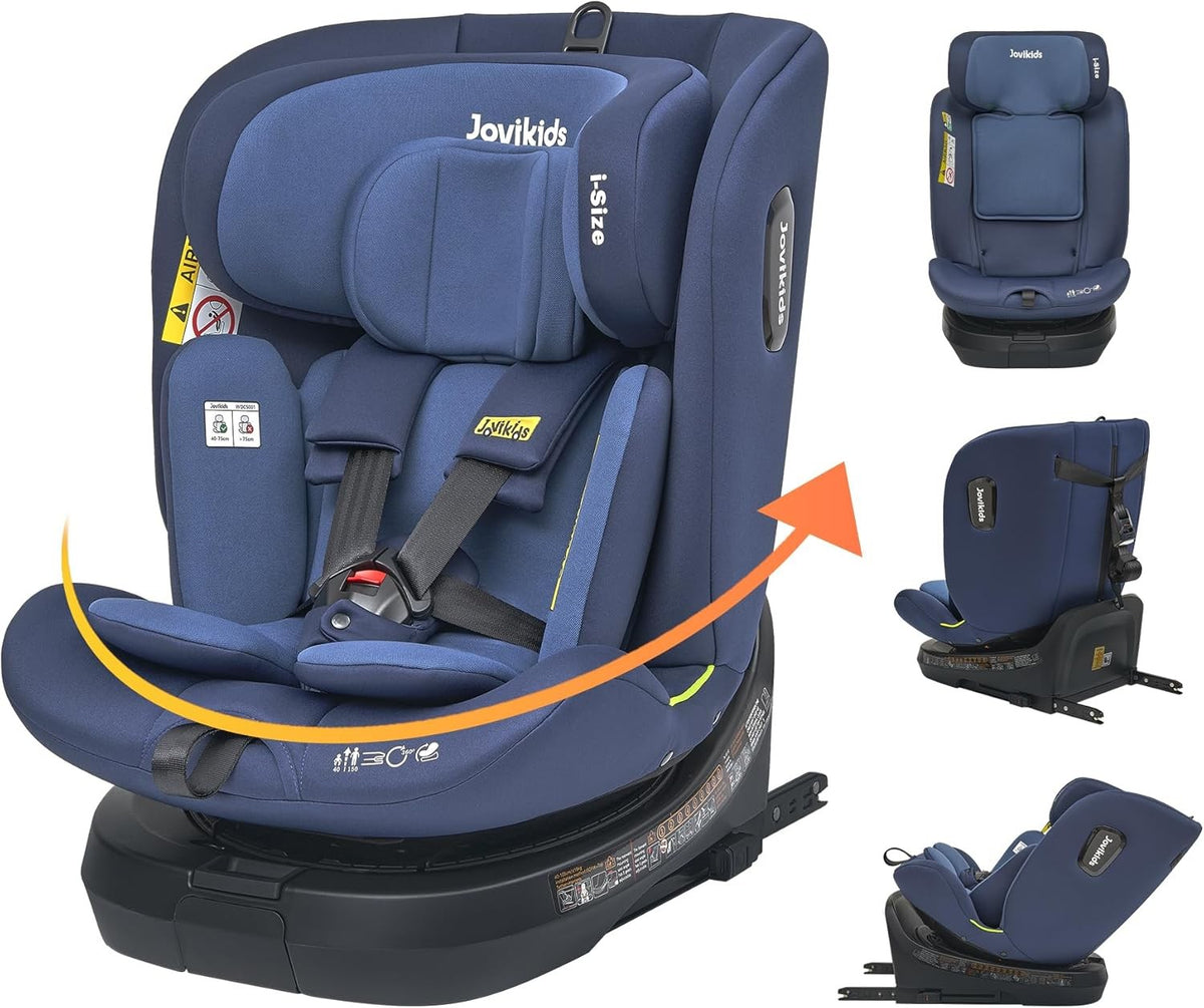 360° Rotating ISOFIX Car Seat i-Size 0–12 Years 40–150cm to Child