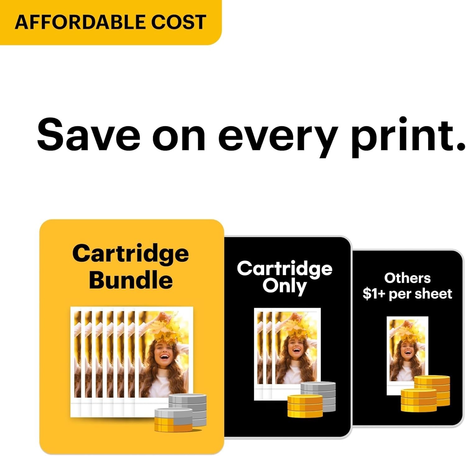 Instant Camera & Photo Printer 2x3 Bluetooth 38 Sheets Portable