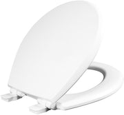 Round Toilet Seat White Soft Close Easy Clean Precision Fit