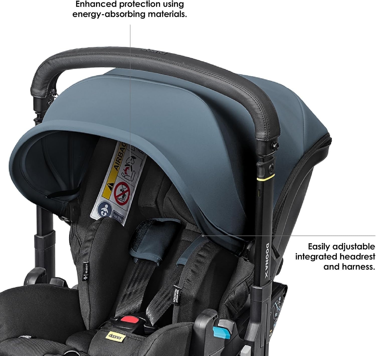 Convertible Baby Car Seat Stroller 0+ 3 Recline Travel System Blue