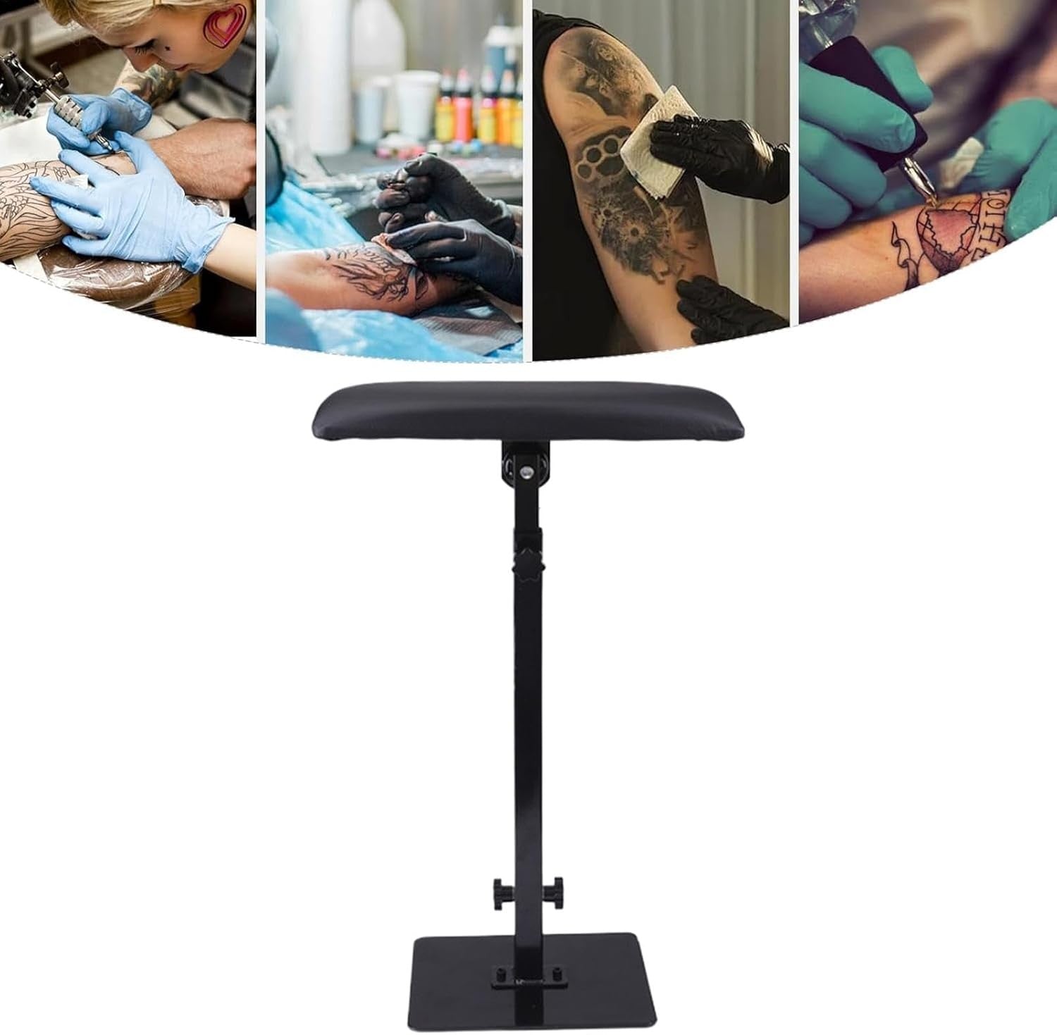 Adjustable Tattoo Arm Rest Stand Height Adjustable Padded Support Stool
