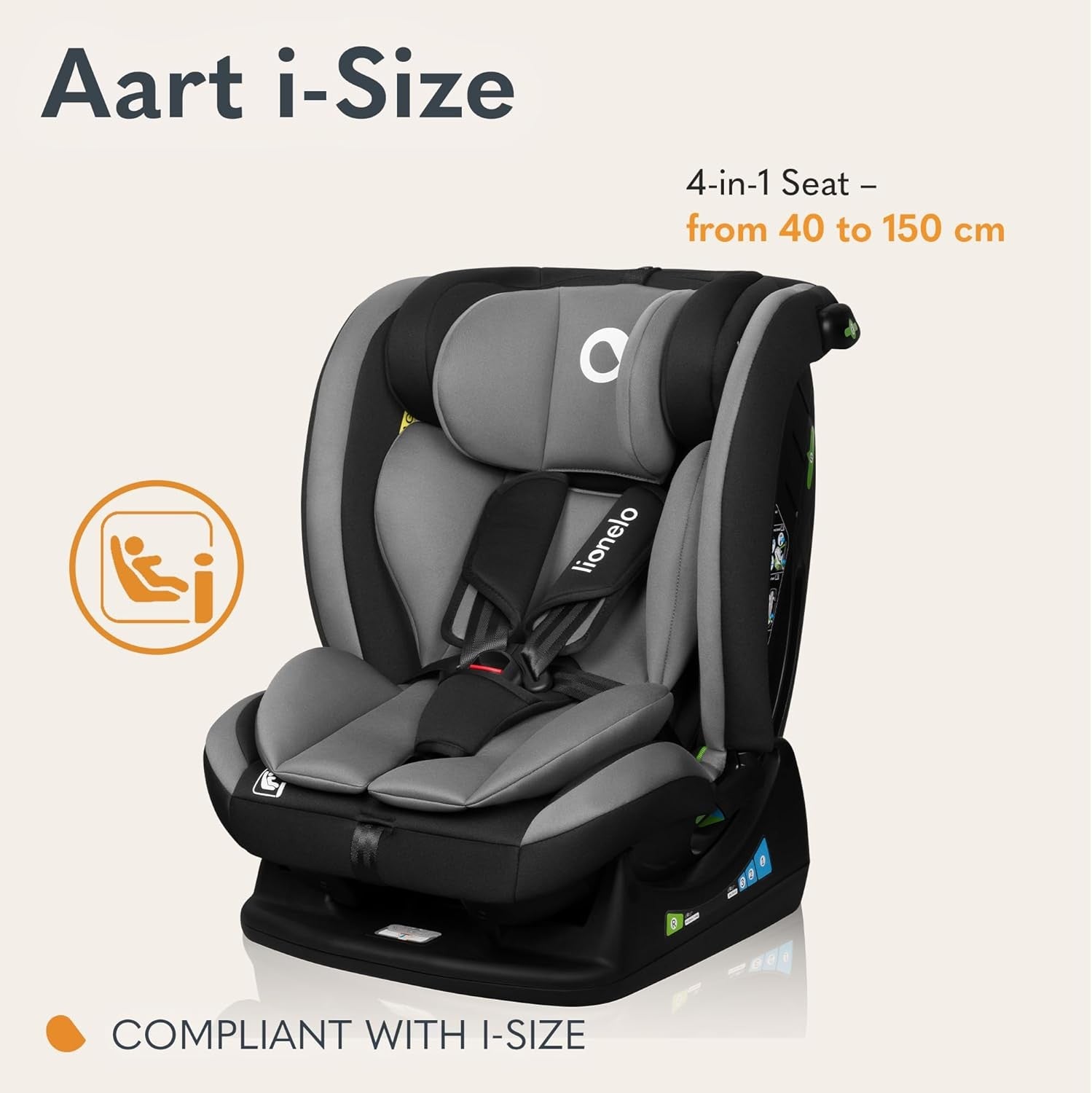 i-Size Baby Car 0–12 Years 40–150cm Rear & Forward Facing Recline